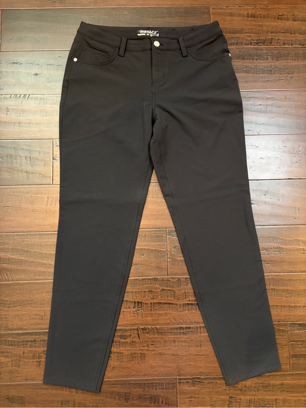 Nike women’s Black Straight-Leg Golf Pants Classic outdoor sporty athletic chic - Picture 5 of 7